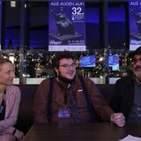 Axel Ranisch (M.) mit seinen beiden Lieblings-Darstellern Christina Grosse und Heiko Pinkowksi. Sie spielen auch in „Orphea in Love“, dem Eröffnungsfilm des 32. Kinofests mit.