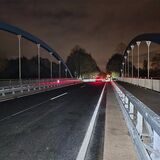 Die ersten Autos rollten am Freitag ab 5 Uhr über die neue Brücke.