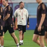 Bundestrainer Hansi Flick während des DFB-Trainings.