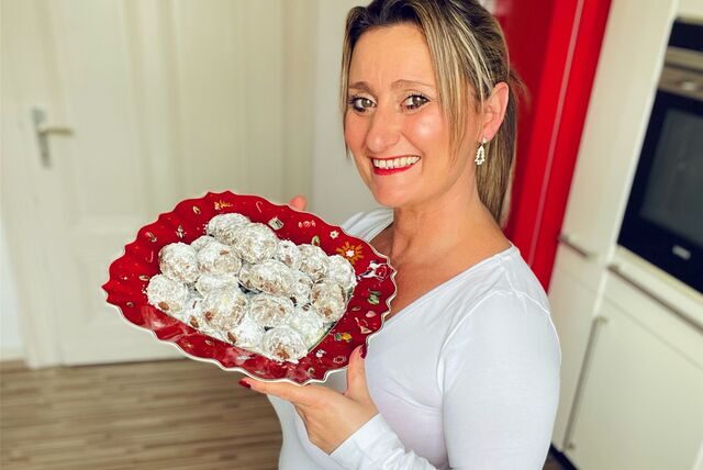 Nach „ein bisschen mehr Weihnachten“ Weihnachten schmecken die Schokoflocken-Plätzchen von Angela Küntzle.