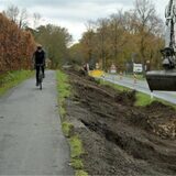 Die Bauarbeiten an der Alstedder Straße müssen für rund drei Wochen unterbrochen werden.