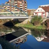Lippebrücke mit Herrnhuter Sterne