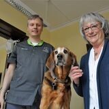 Oliver Haenel mit Frau Dr. Barbara Seibert und ihrem Hund