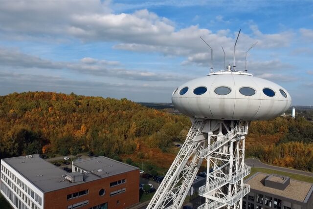 Das Archivbild zeigt das Lüntec-Technologiezentrum in Brambauer aus der Vogelperspektive.