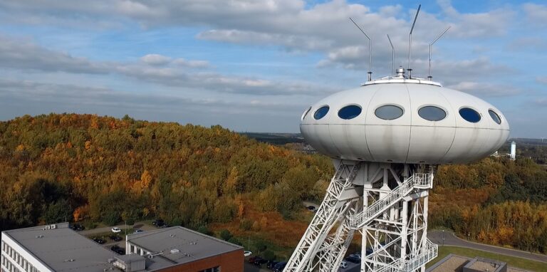 Das Archivbild zeigt das Lüntec-Technologiezentrum in Brambauer aus der Vogelperspektive.