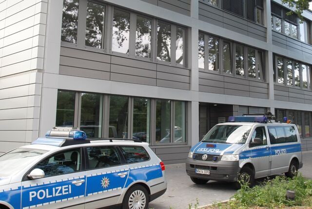 Die Autobahnpolizei am Kamener Kreuz.