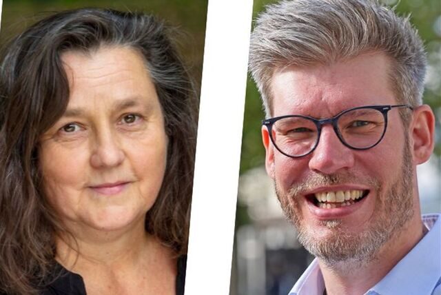 Anke Schneider (Grüne) und Dennis Kobus (Freie Wähler) hinterfragten die Pläne, die eine Bebauung des Schulgartens am Gymnasiums vorsehen.