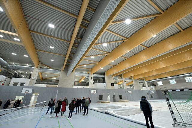 Bald geht es in der neuen Sporthalle an der Dammwiese zur Sache.
