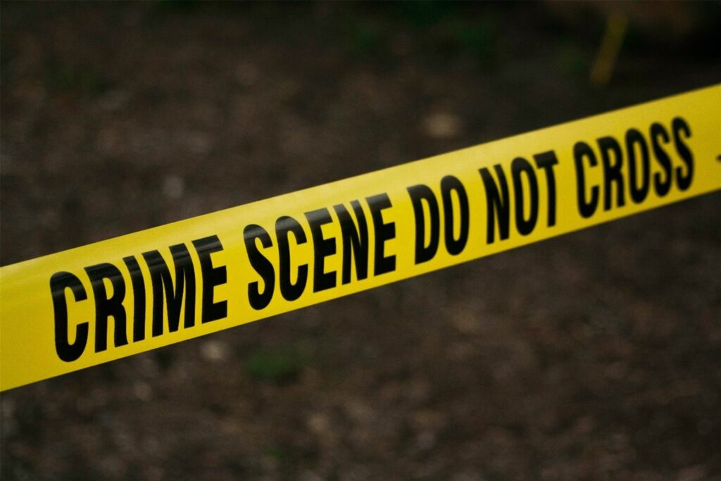 abgeklebte mordfall szenerie