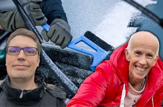 Die Hobby-Wetterforscher Marc Heubes und Burkhard Dreischer.