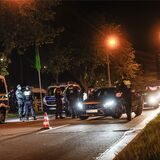 Eine Polizeikontrolle auf dem Dortmunder Wall
