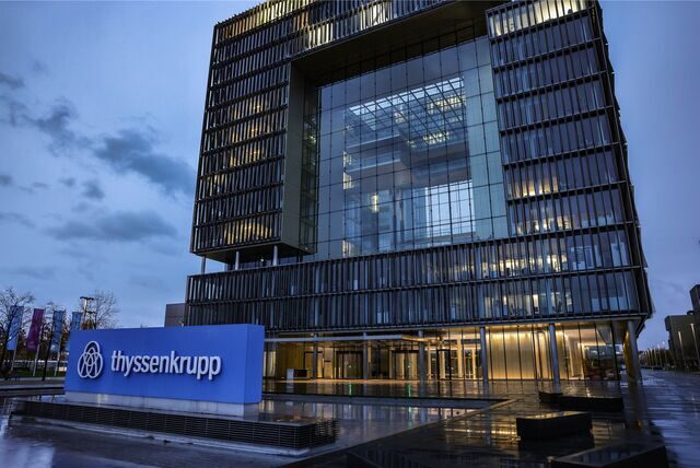 Das Hauptgebäude von Thyssenkrupp in Essen.