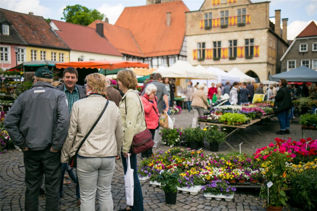 Impressionen vom Blumen- und Spargelmarkt. Impressionen vom Blumen- und Spargelmarkt.
