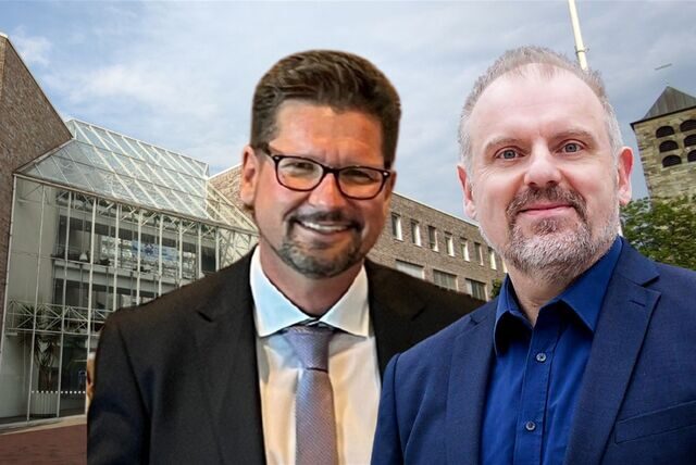 Kämmerer Michael Strecker und Bürgermeister Dirk Wigant (Montage) stellen sich der Kritik am Haushaltsentwurf für die Stadt Unna.