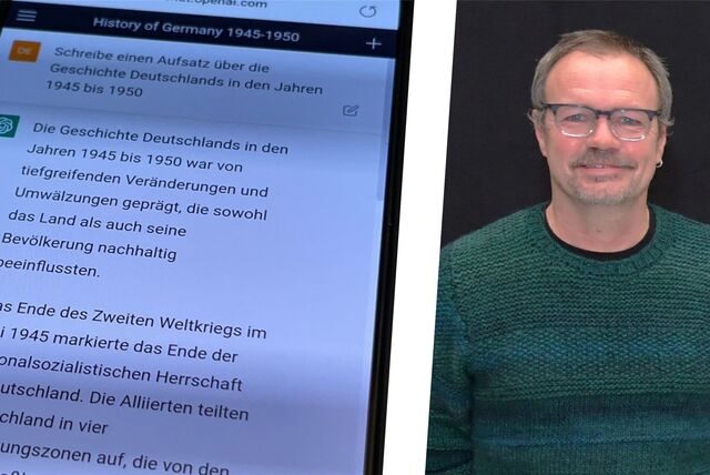 Reiner Hohl vom städtischen Gymnasium Altlünen sieht KI als Chance.