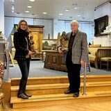 Simone und Friedhelm Groben sind mit ihrem Auktionshaus für antike Kunst in das Fritz-Bäumer-Ladenlokal eingezogen.
