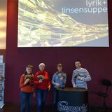 Freuen sich auf die  16. Auflage von „Lyrik auf Linsensuppe“: Gabriele Strauß, Barbara Pufhan, Daniela Blome, vom Vorbereitungsteam und Max Biela von der Cineworld Lünen.