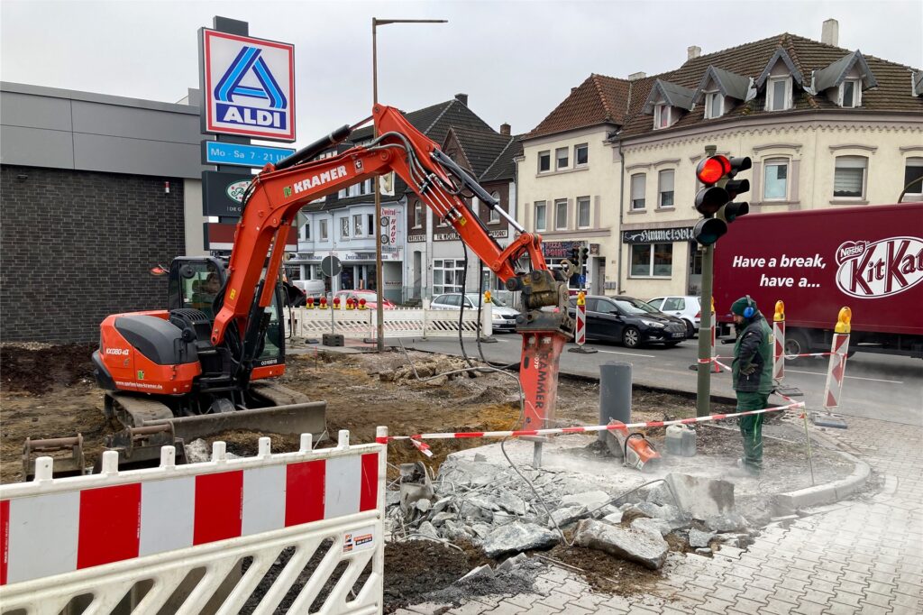 Aldi-Supermarkt Baustelle Borker Straße Lünen Aldi-Supermarkt Baustelle Borker Straße Lünen