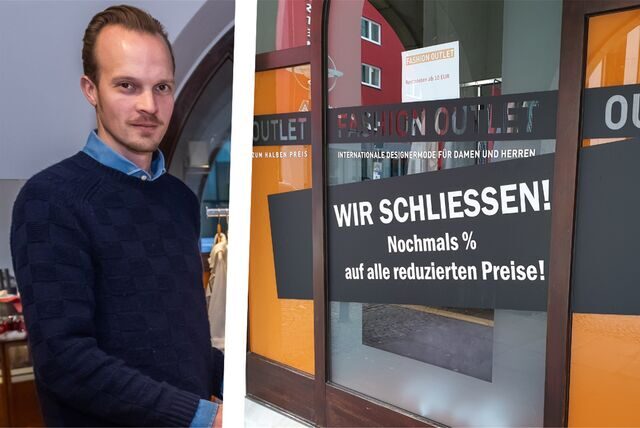 Das Fashion Outlet am Probsteihof schließt – Inhaber Nicholas Deters nennt die letzten Verkaufstage.