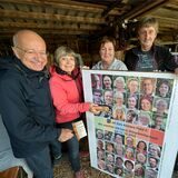 Die Initiatorinnen und Initiatoren des Bürgerentscheids (v. l.) Leo Bögershausen, Klaudia Funk-Bögershausen, Marina Lorson, Ulrich Anton und Margret Kühn.