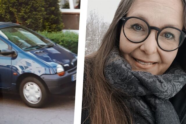 Daniela Schmitt fährt mittlerweile diesen roten Ford K – doch ihre Liebe gilt dem einstigen dunkelblauen Twingo.