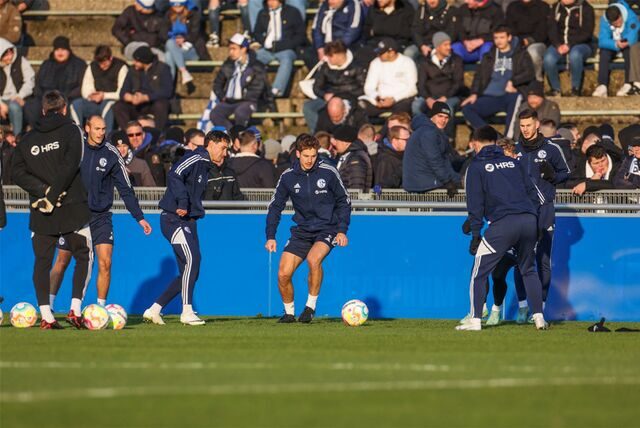 Schalker Abschlusstraining Parkstadion 28. Januar 2023