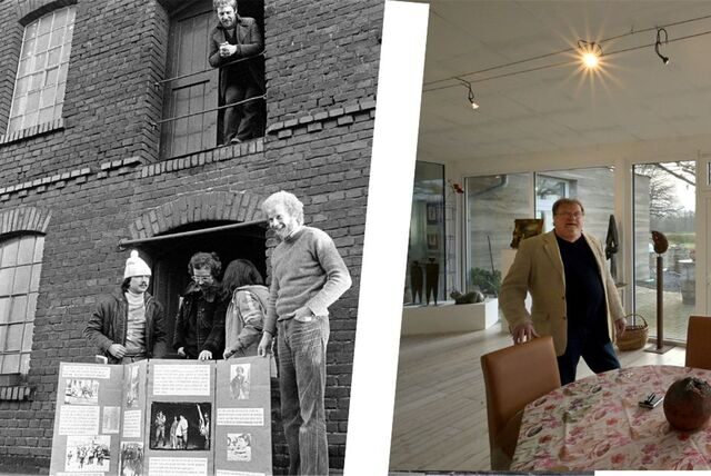 1980 und 2023 im Vergleich: Wenig später eröffnete Wolfgang Anders die Galerie Anders in Lünen-Wethmar.