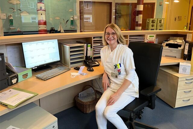 Annemarie Steiner in der Kinderklinik Dortmund