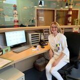 Annemarie Steiner in der Kinderklinik Dortmund