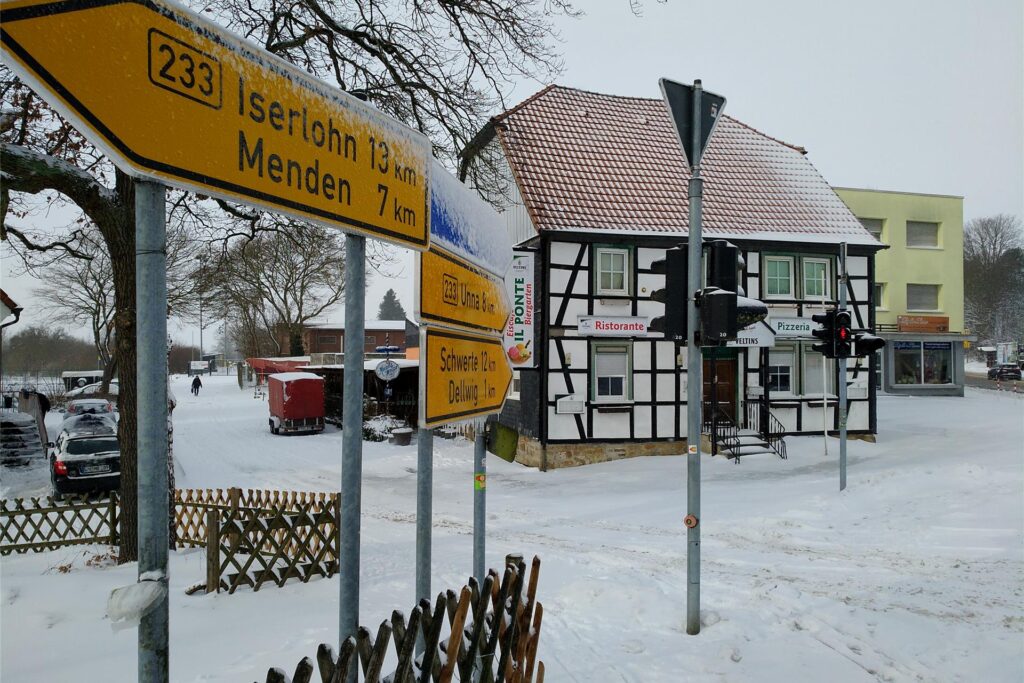 Schneetief Tristan verwandelte den Fröndenberger Westen auch am zweiten Tag in eine Winterwunderlandschaft.