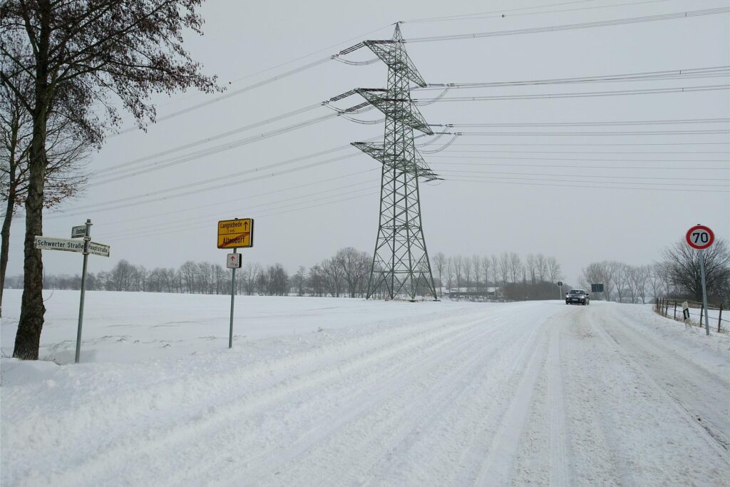 Schnee so weit das Auge reichte ...