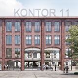 Mit seinen raumhohen Fenstern, den Arkaden und der roten Klinkerfassade soll „Kontor 11“ weiteres Hafenflair in die Speicherstraße bringen.