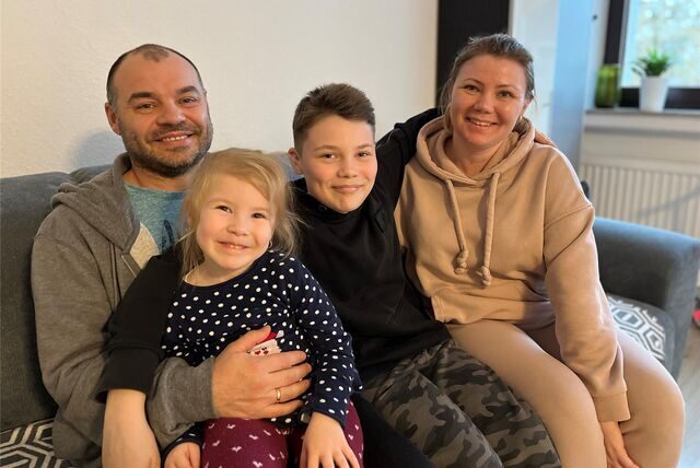 Eine Familie aus der Ukraine wohnt jetzt in Schwerte.