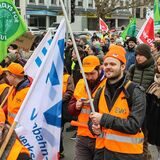 Verdi und Fridays For Future haben am Freitag gemeinsam in Dortmund gestreikt.