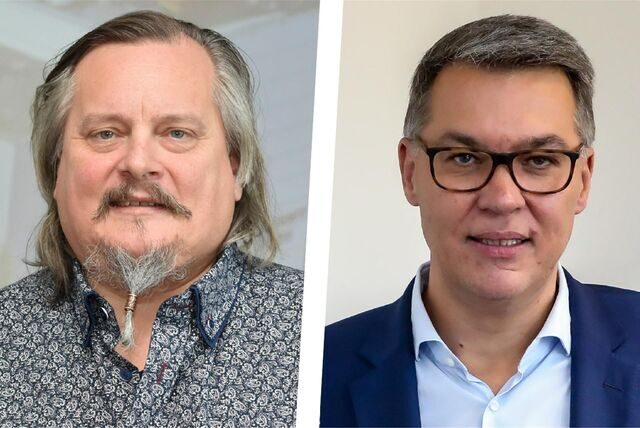 Kai-Gerhard Kullik, Obermeister der Gebäudereiniger-Innung Dortmund und Oberbürgermeister Thomas Westphal.