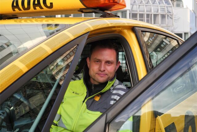 Weniger Einsätze für ADAC-Pannenhilfer wie Marc Stolz.