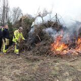 Osterfeuer wird entzündet