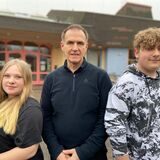 Schüler und Lehrer der Georgschule in Dortmund