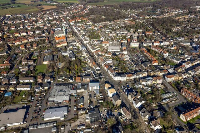 Das Bild zeigt Lünens Stadtteil Brambauer Anfang dieses Jahres aus der Vogelperspektive. Für ein zusammenhängendes Neubaugebiet ist hier nach Angaben der Verwaltung nicht viel Platz.