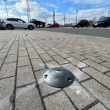 300 Sensoren sind am Sonntag auf dem P&R-Parkplatz in Schwerte an der Margot-Röttger-Rath-Straße installiert worden.