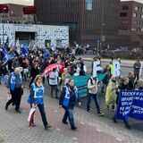 Die Demo zog von der Innenstadt kommend durch die Nordstadt und auch am U vorbei