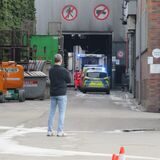 Neben dem Hubschrauber war auch ein Rettungswagen und die Polizei im Einsatz.