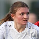 Jule Kieslich (am Ball) hatte gegen Rot-Weiß Ahlen den Ausgleich auf dem Fuß.