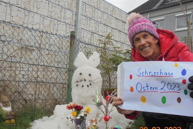 Burkhard Dreischer ist als Wettermann von Radio-91.2 Dortmunds bekanntester Meteorologe. Seinen „Schneehasen“ baut der erklärte Winterfan jährlich.