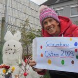 Burkhard Dreischer ist als Wettermann von Radio-91.2 Dortmunds bekanntester Meteorologe. Seinen „Schneehasen“ baut der erklärte Winterfan jährlich.
