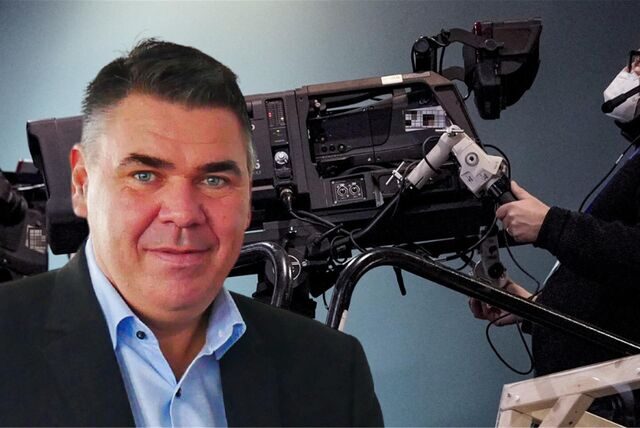 Montage mit Landrat Mario Löhr aus dem Kreis Unna und einer Filmkamera