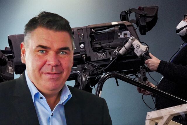 Montage mit Landrat Mario Löhr aus dem Kreis Unna und einer Filmkamera