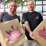 2015 startete David Ruschenbaum (l.) in Werne. Schon ein Jahr später hob er mit Agenturchef Tobias Hundertpfund das Straßenfestival Werne aus der Taufe.