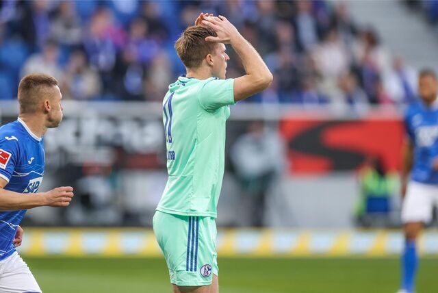 Marius Bülter, Schalke 04, im Spiel bei der TSG Hoffenheim am 9. April 2023