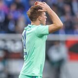 Marius Bülter, Schalke 04, im Spiel bei der TSG Hoffenheim am 9. April 2023